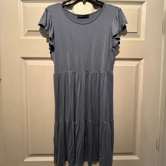 Brit and Bri Blue T Shirt Dress Size M - Picture 1 of 3